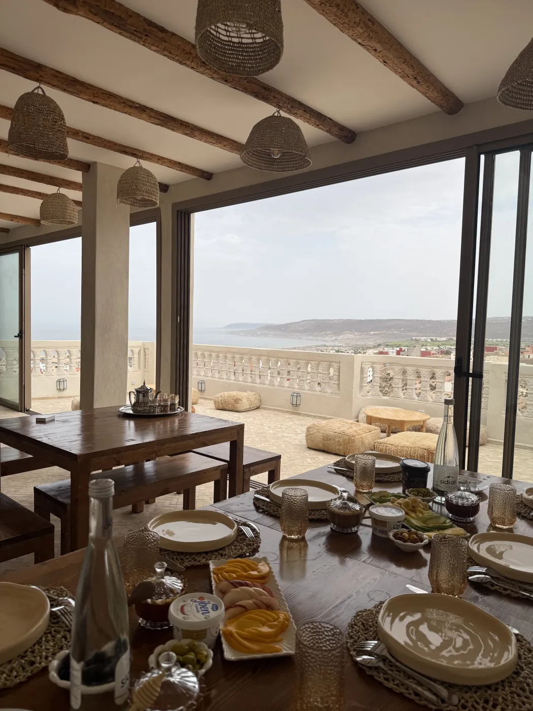 Dining room with ocean view