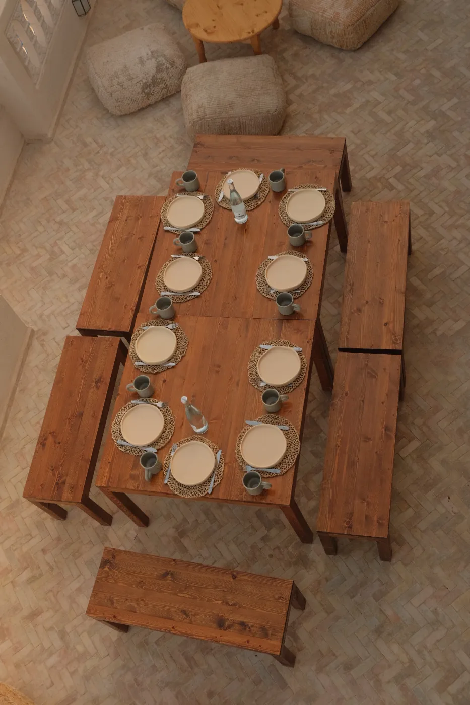 A long table for the whole group