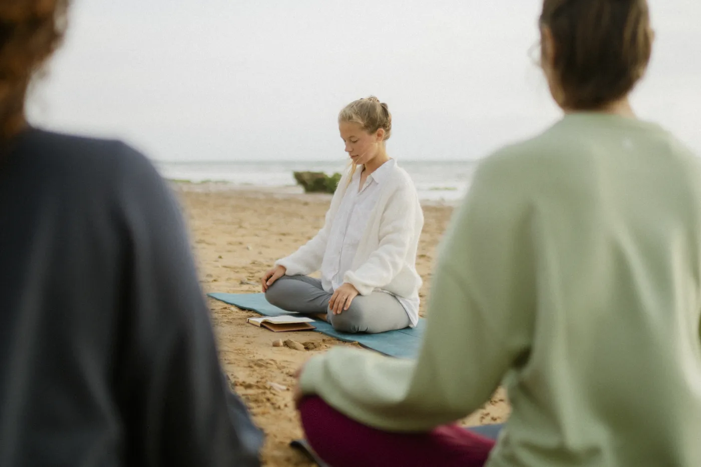 Meditation on the beach